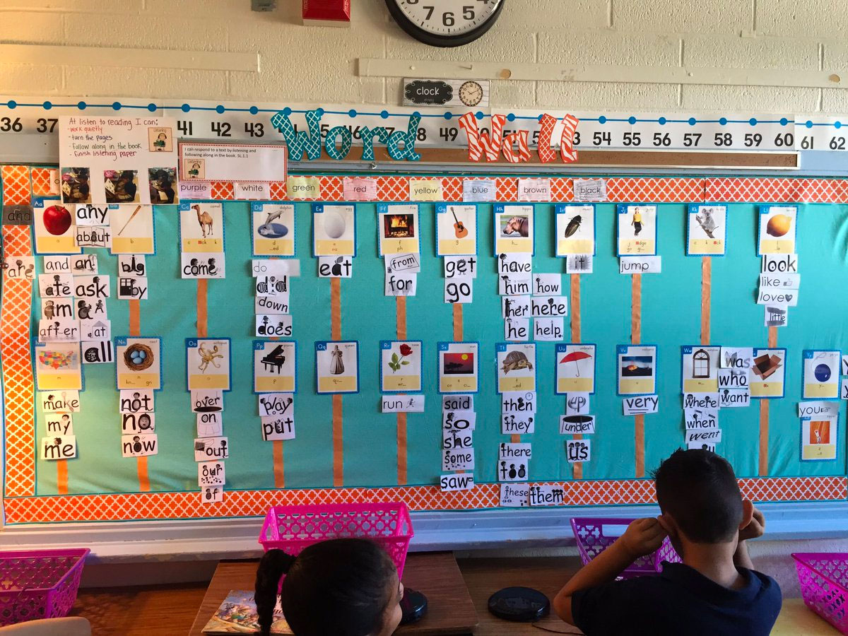 elementary classroom word wall