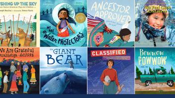 Collage of children's book covers featuring Native American themes